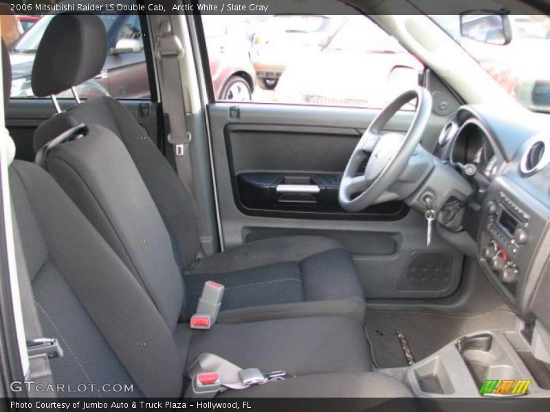 Arctic White / Slate Gray 2006 Mitsubishi Raider LS Double Cab