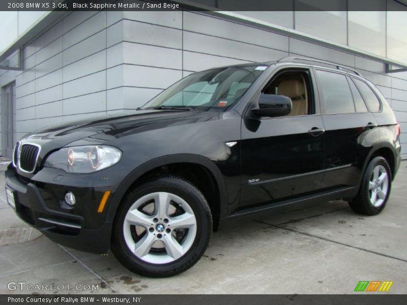 Black Sapphire Metallic / Sand Beige 2008 BMW X5 3.0si