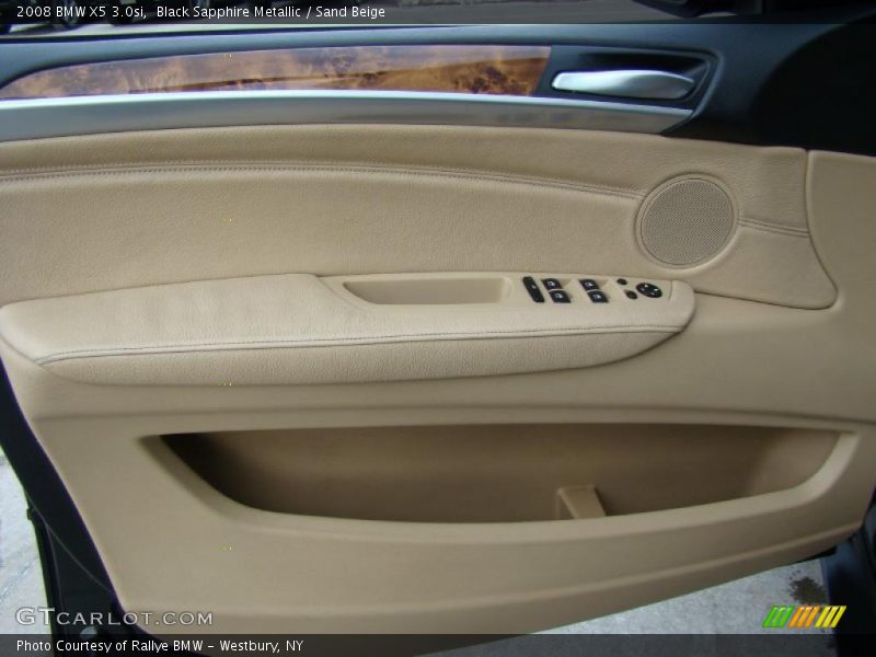 Black Sapphire Metallic / Sand Beige 2008 BMW X5 3.0si