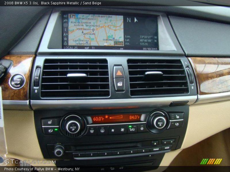 Black Sapphire Metallic / Sand Beige 2008 BMW X5 3.0si