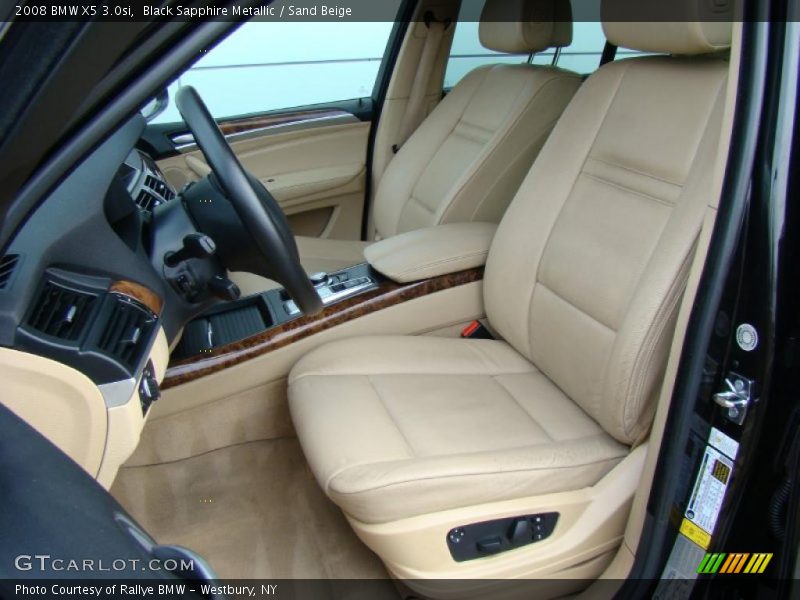Black Sapphire Metallic / Sand Beige 2008 BMW X5 3.0si