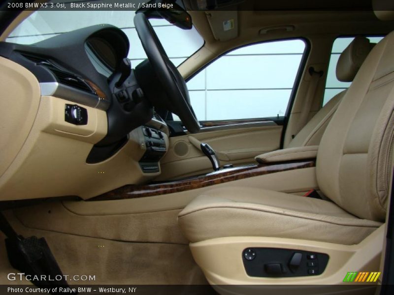 Black Sapphire Metallic / Sand Beige 2008 BMW X5 3.0si