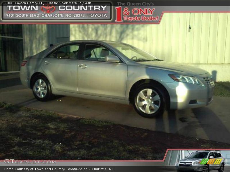 Classic Silver Metallic / Ash 2008 Toyota Camry CE