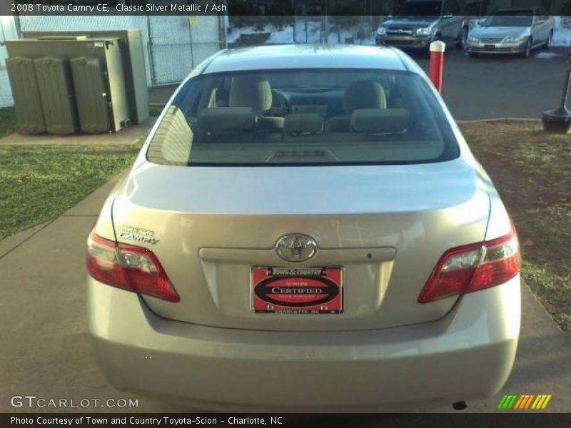 Classic Silver Metallic / Ash 2008 Toyota Camry CE
