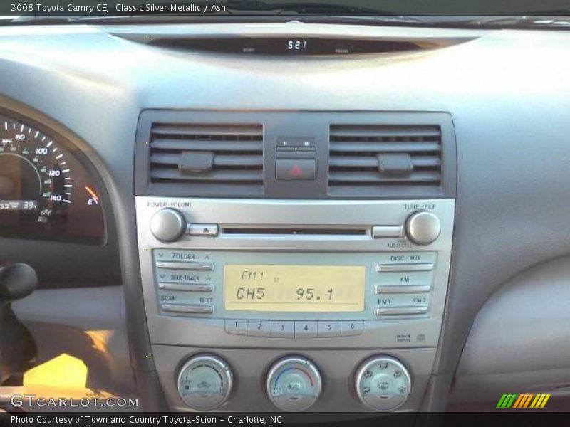 Classic Silver Metallic / Ash 2008 Toyota Camry CE