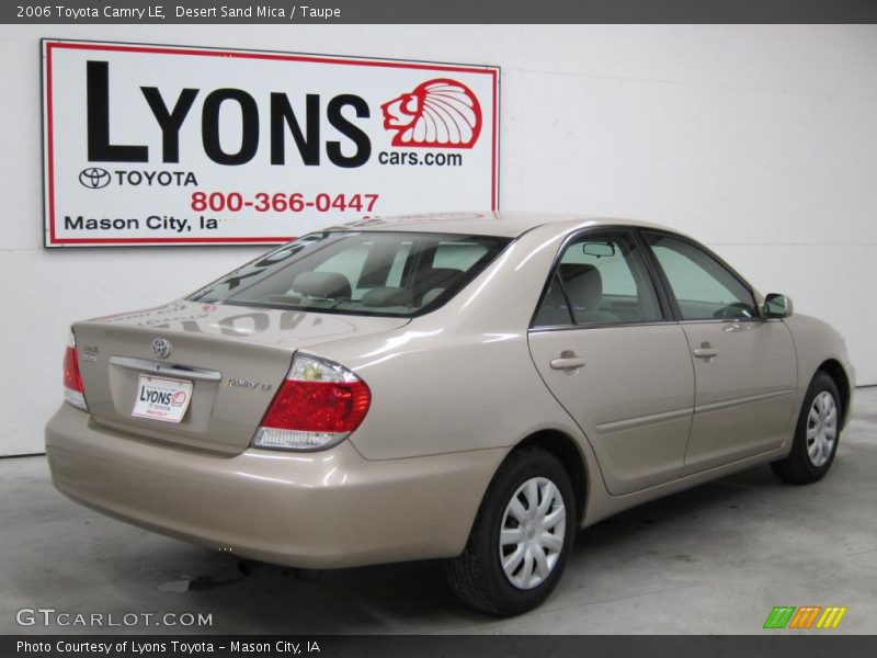 Desert Sand Mica / Taupe 2006 Toyota Camry LE