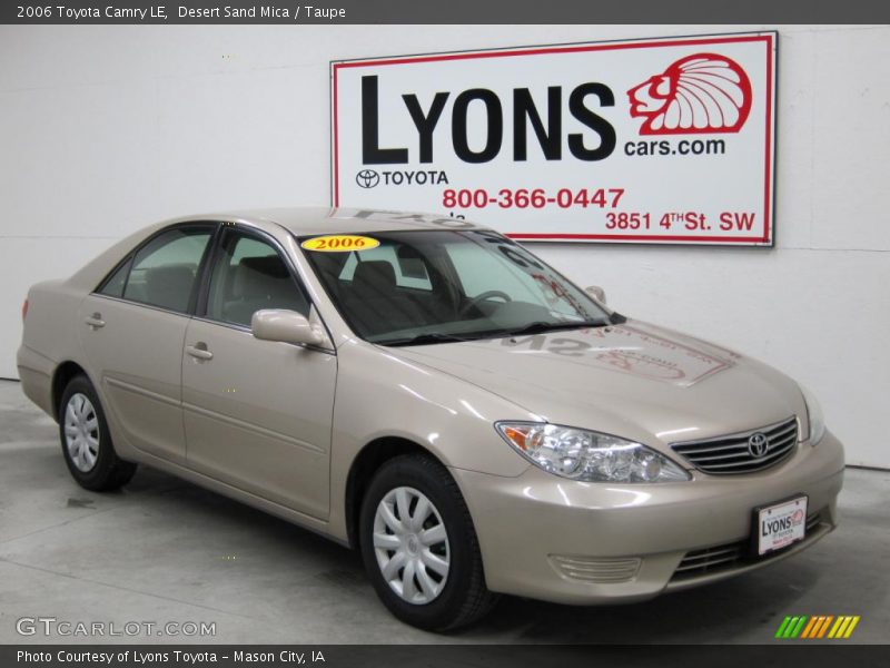 Desert Sand Mica / Taupe 2006 Toyota Camry LE