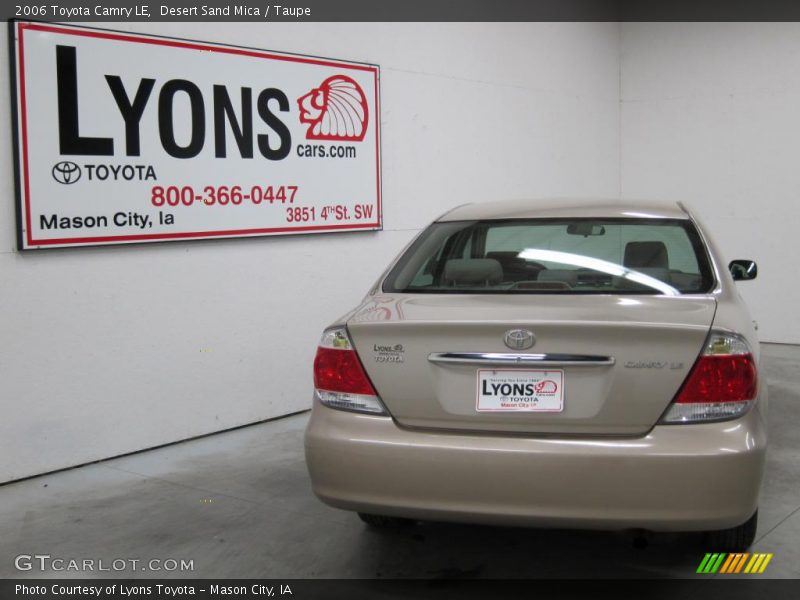 Desert Sand Mica / Taupe 2006 Toyota Camry LE