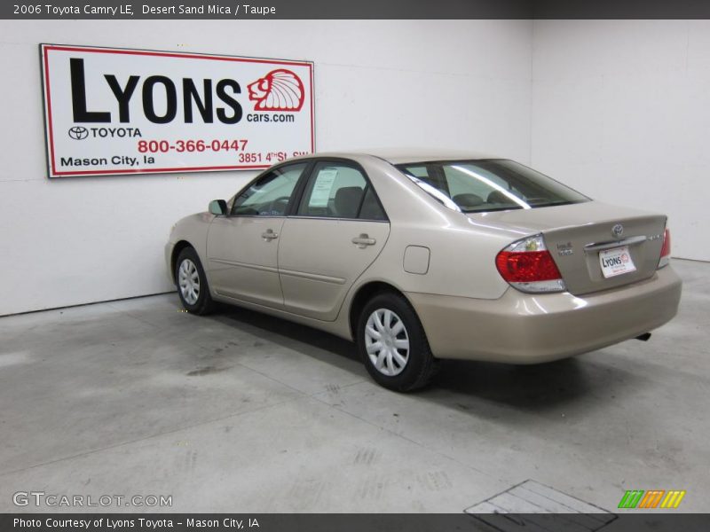 Desert Sand Mica / Taupe 2006 Toyota Camry LE