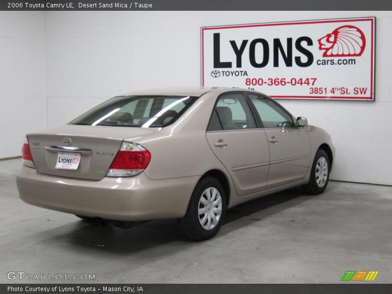 Desert Sand Mica / Taupe 2006 Toyota Camry LE