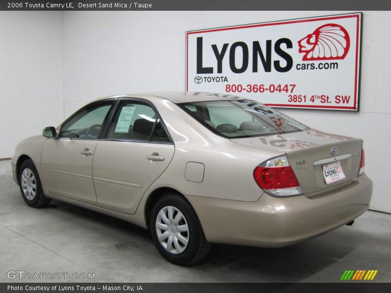 Desert Sand Mica / Taupe 2006 Toyota Camry LE