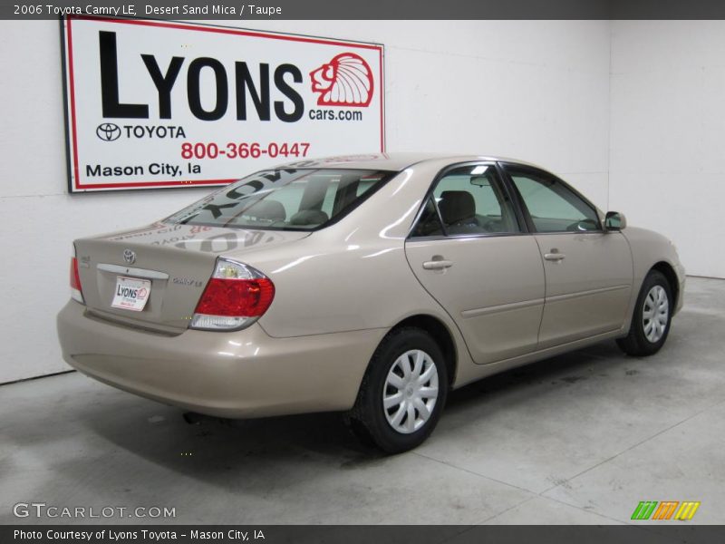 Desert Sand Mica / Taupe 2006 Toyota Camry LE