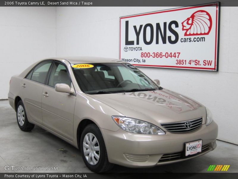 Desert Sand Mica / Taupe 2006 Toyota Camry LE