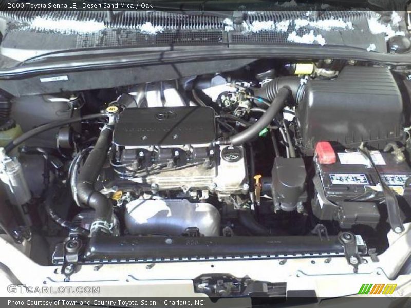 Desert Sand Mica / Oak 2000 Toyota Sienna LE