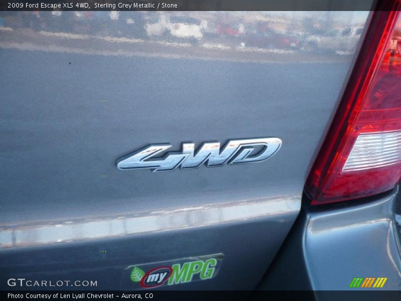 Sterling Grey Metallic / Stone 2009 Ford Escape XLS 4WD