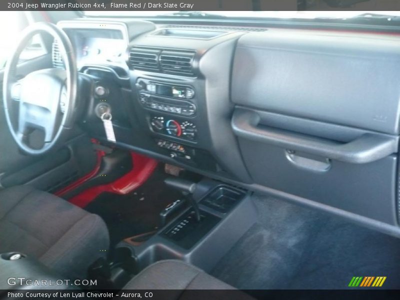 Flame Red / Dark Slate Gray 2004 Jeep Wrangler Rubicon 4x4