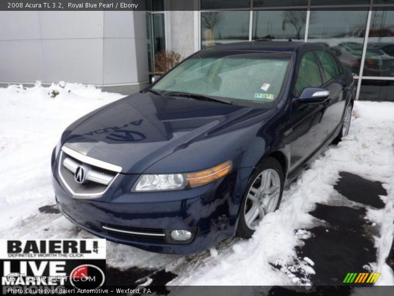 Royal Blue Pearl / Ebony 2008 Acura TL 3.2