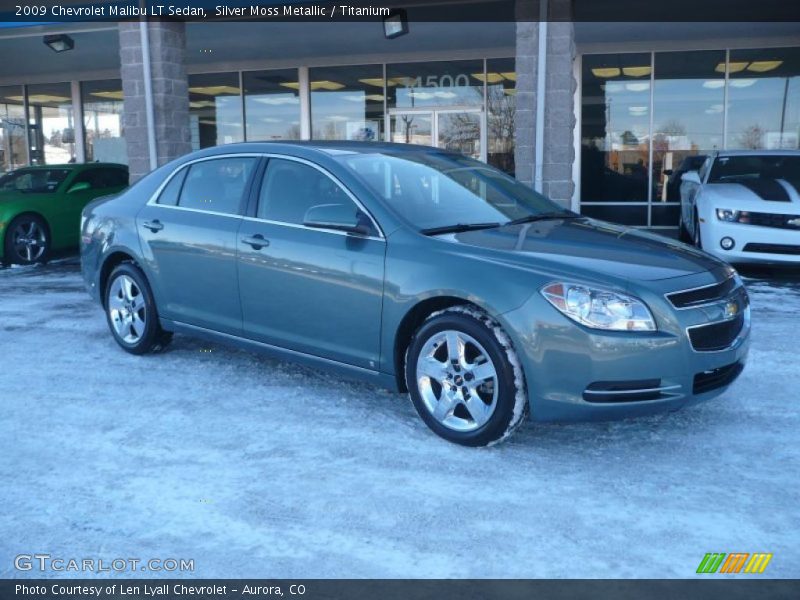 Silver Moss Metallic / Titanium 2009 Chevrolet Malibu LT Sedan