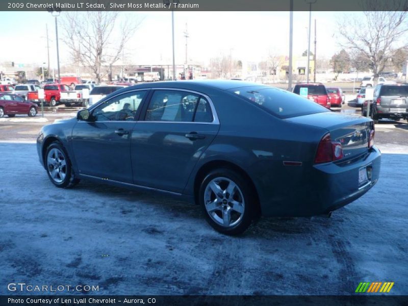 Silver Moss Metallic / Titanium 2009 Chevrolet Malibu LT Sedan
