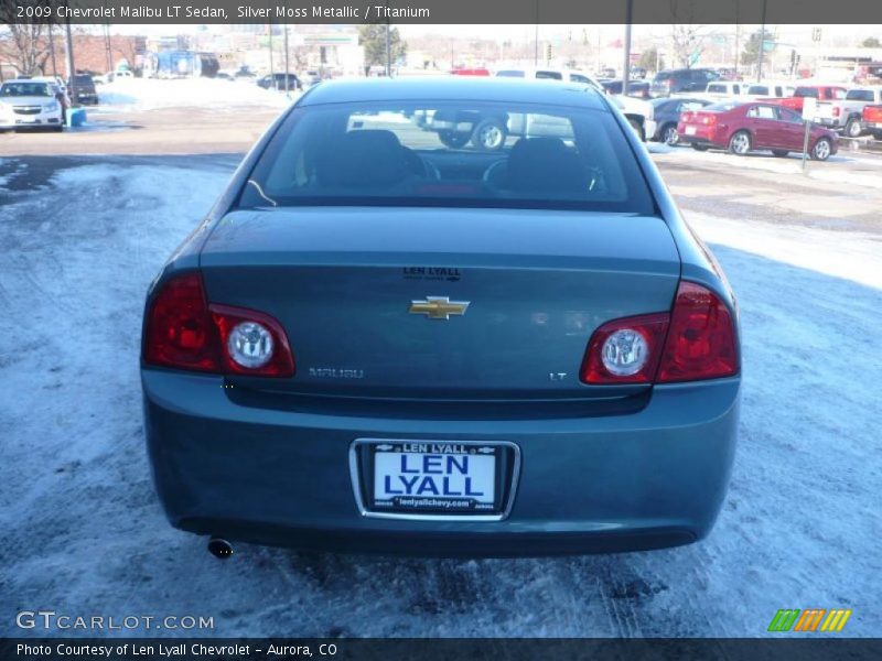 Silver Moss Metallic / Titanium 2009 Chevrolet Malibu LT Sedan