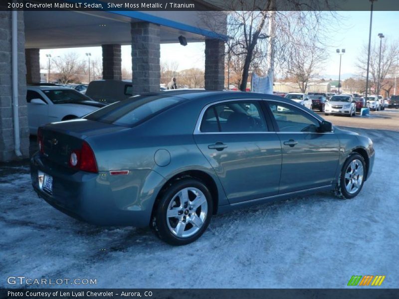 Silver Moss Metallic / Titanium 2009 Chevrolet Malibu LT Sedan