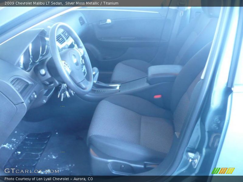 Silver Moss Metallic / Titanium 2009 Chevrolet Malibu LT Sedan
