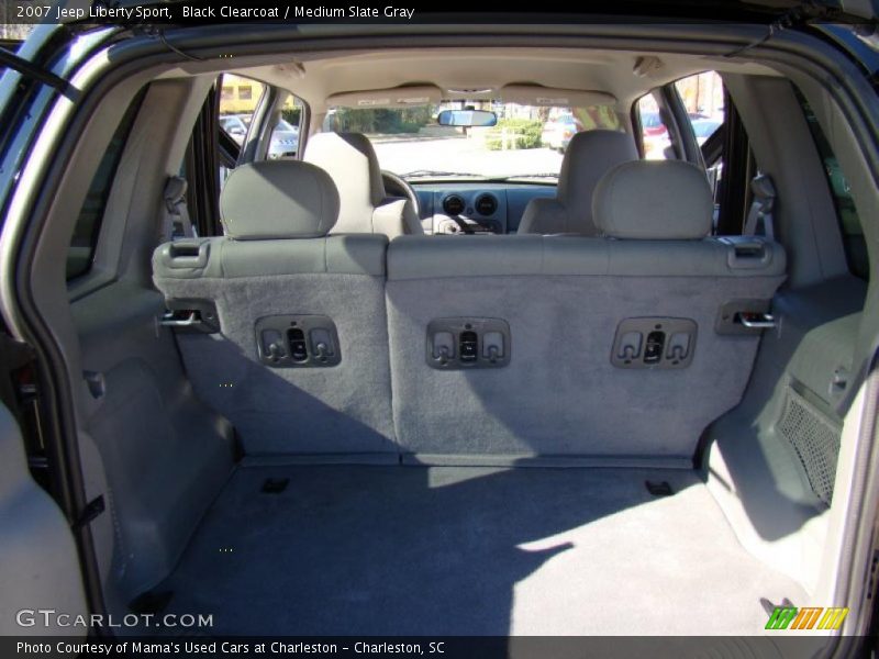 Black Clearcoat / Medium Slate Gray 2007 Jeep Liberty Sport