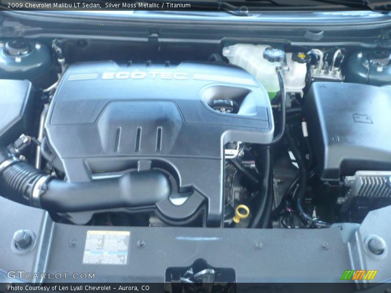 Silver Moss Metallic / Titanium 2009 Chevrolet Malibu LT Sedan