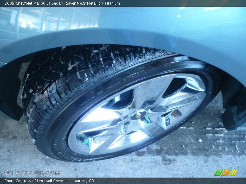 Silver Moss Metallic / Titanium 2009 Chevrolet Malibu LT Sedan