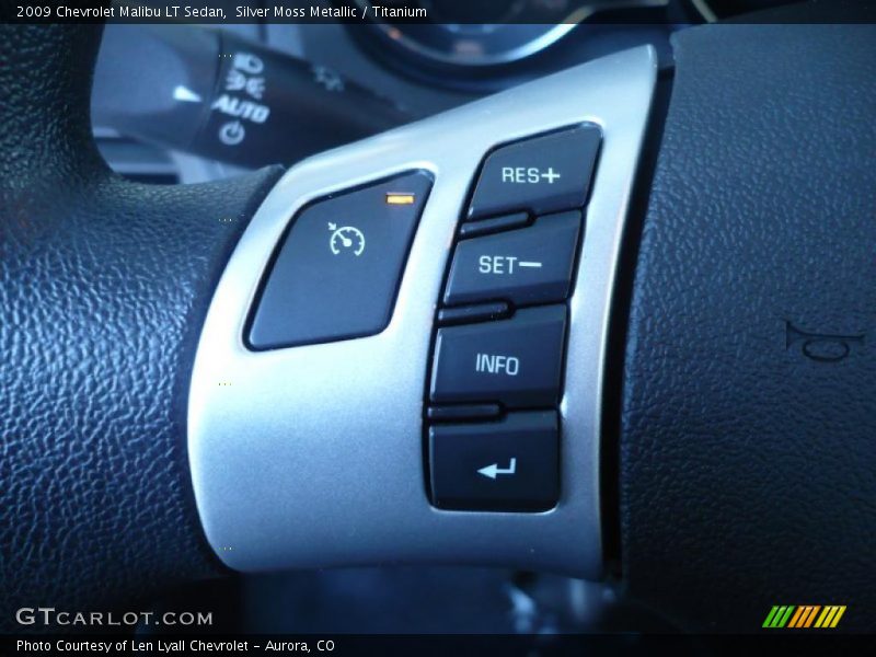 Silver Moss Metallic / Titanium 2009 Chevrolet Malibu LT Sedan