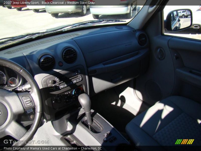 Black Clearcoat / Medium Slate Gray 2007 Jeep Liberty Sport