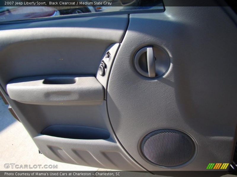 Black Clearcoat / Medium Slate Gray 2007 Jeep Liberty Sport