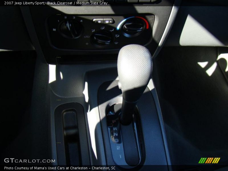 Black Clearcoat / Medium Slate Gray 2007 Jeep Liberty Sport