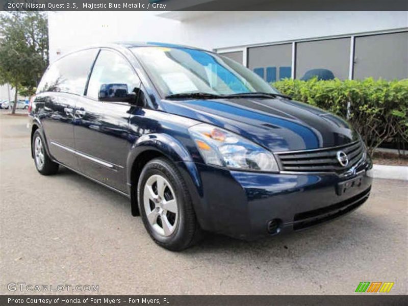 Majestic Blue Metallic / Gray 2007 Nissan Quest 3.5