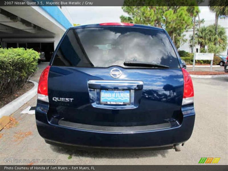 Majestic Blue Metallic / Gray 2007 Nissan Quest 3.5