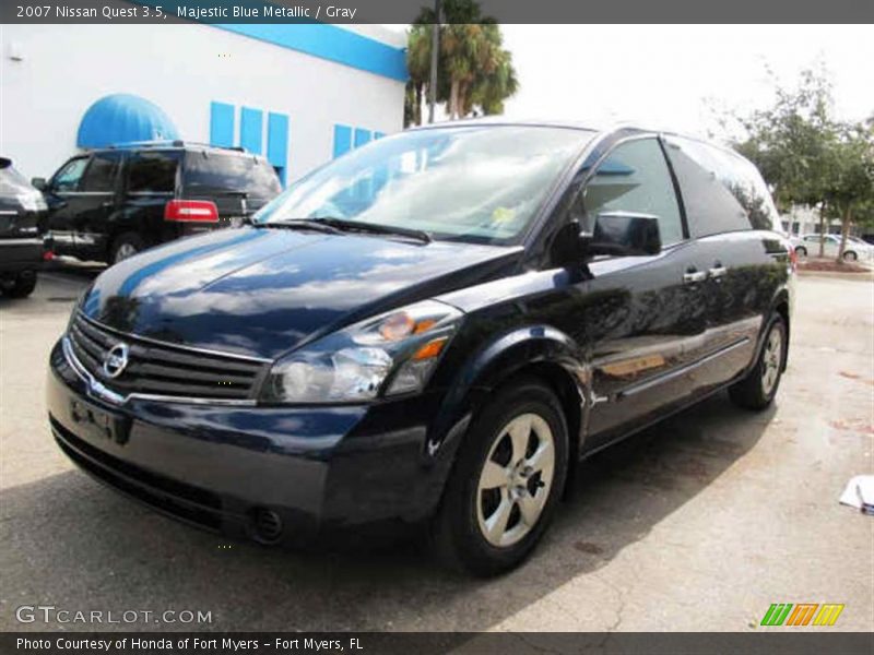 Majestic Blue Metallic / Gray 2007 Nissan Quest 3.5