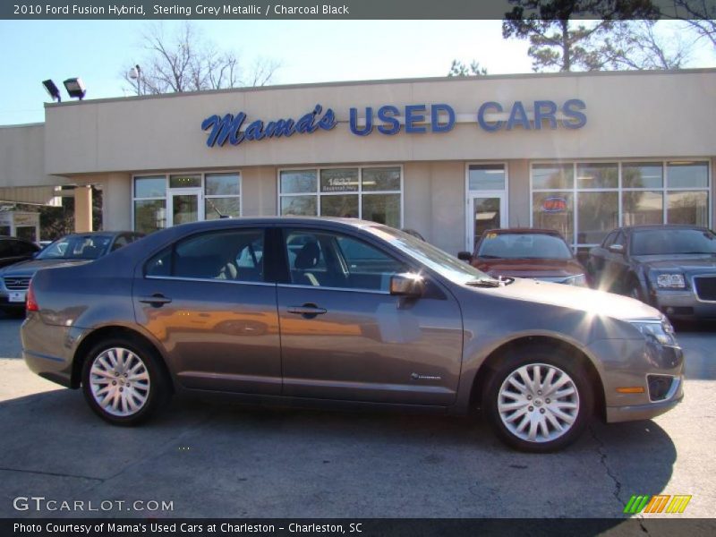 Sterling Grey Metallic / Charcoal Black 2010 Ford Fusion Hybrid