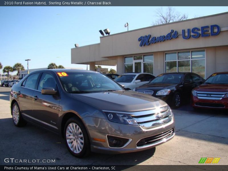 Sterling Grey Metallic / Charcoal Black 2010 Ford Fusion Hybrid