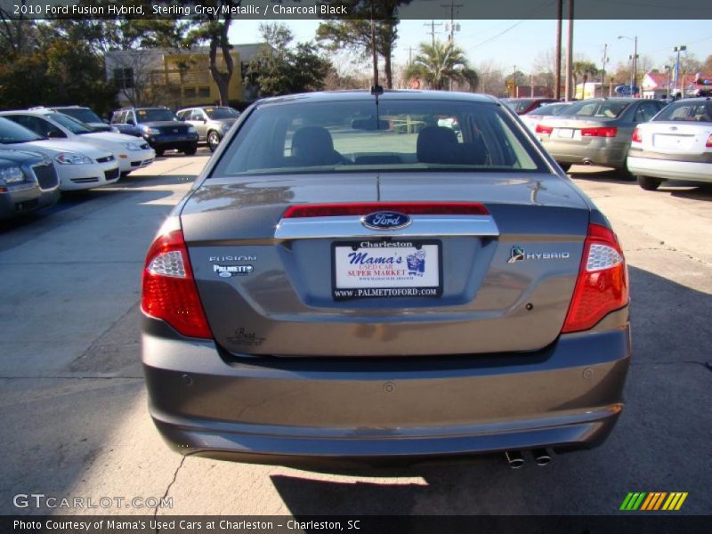 Sterling Grey Metallic / Charcoal Black 2010 Ford Fusion Hybrid