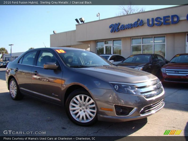 Sterling Grey Metallic / Charcoal Black 2010 Ford Fusion Hybrid