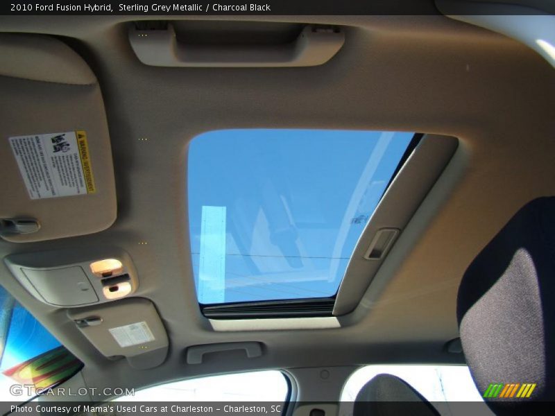 Sunroof of 2010 Fusion Hybrid