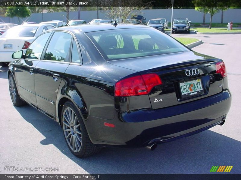 Brilliant Black / Black 2008 Audi A4 3.2 Sedan
