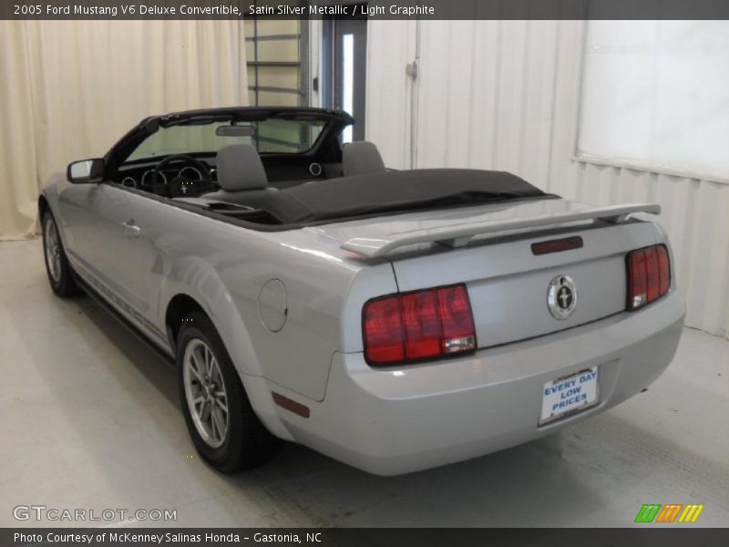 Satin Silver Metallic / Light Graphite 2005 Ford Mustang V6 Deluxe Convertible
