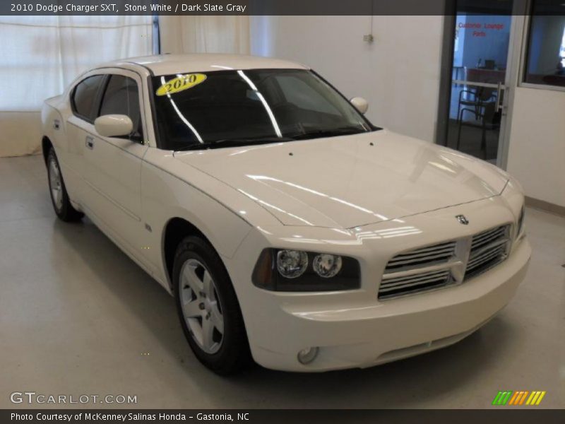 Stone White / Dark Slate Gray 2010 Dodge Charger SXT