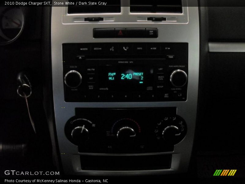 Stone White / Dark Slate Gray 2010 Dodge Charger SXT