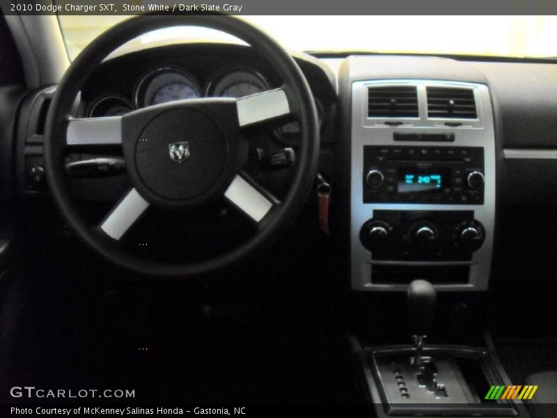 Stone White / Dark Slate Gray 2010 Dodge Charger SXT