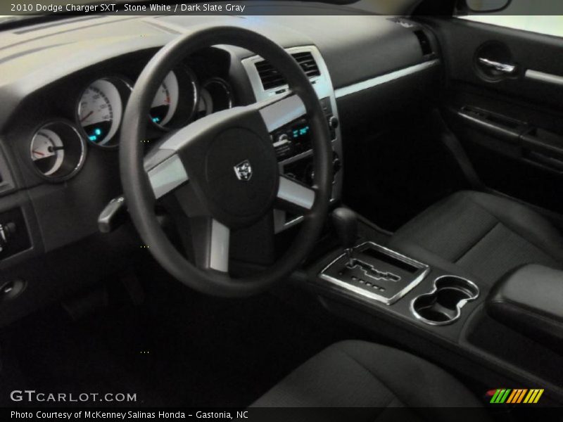 Stone White / Dark Slate Gray 2010 Dodge Charger SXT