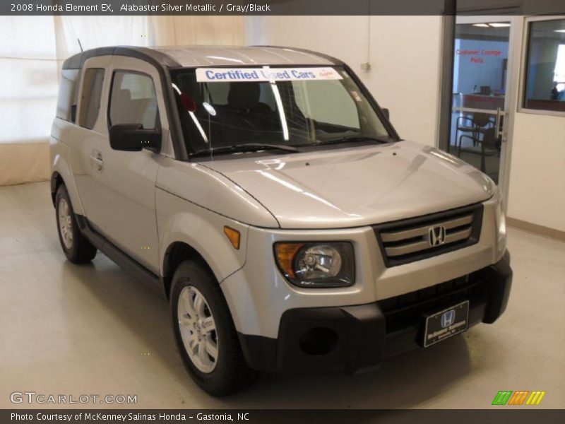 Alabaster Silver Metallic / Gray/Black 2008 Honda Element EX