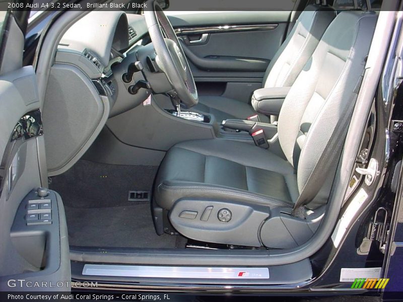 Brilliant Black / Black 2008 Audi A4 3.2 Sedan