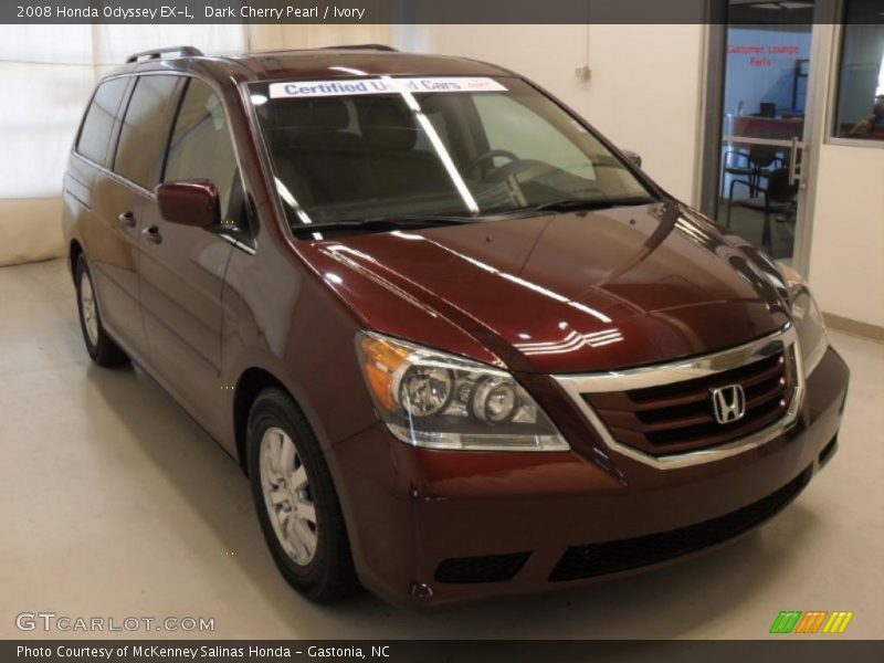 Dark Cherry Pearl / Ivory 2008 Honda Odyssey EX-L